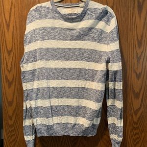 Weatherproof | Medium | Blue and Cream stripes